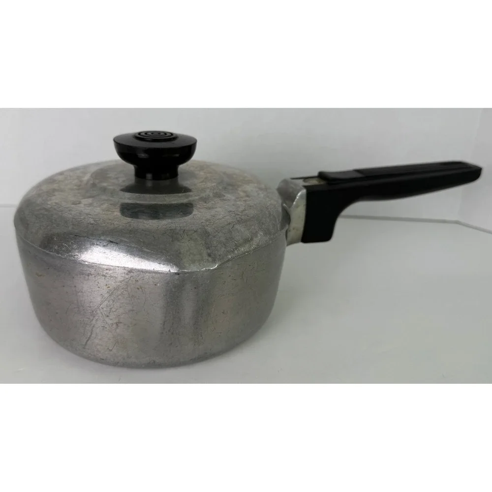 Vtg Wagner Ware Magnalite Sidney -0- Petite Gourmet Sauce Pan Pot w/Lid 4680